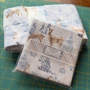 NWT…. Woodland Frost Strips and Charm Pack